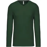 Kariban T-shirt V-hals lange mouwen K358