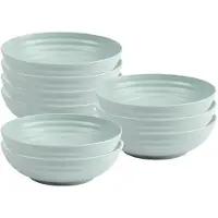 PlasticForte Soepkommen - 8x - D19 x H5.5 cm - groen - kunststof - onbreekbaar - servies