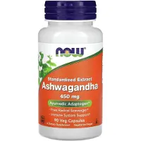 Now Ashwagandha Extract 450 mg | 90 Capsules | Met gestandaardiseerde withanoliden (90 Capsules)
