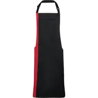 Premier Colours Collection Contrast Bib Apron | Maat: Één maat