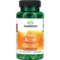 Swanson Health - Foliumzuur, 800mcg - 250 capsules