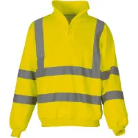 Yoko YKK06 Hi-Vis 1/4 Zip Sweatshirt