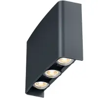 BES LED LED Wandlamp - Brinton Victo - Up & Down - 6W 480lm - 840 Natuurlijk Wit 4000K - Voor Buiten en Binnen - Waterdicht IP65 - Rechthoek - Zwart