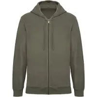 Native Spirit NS419 Ecologische badstof sweater met rits en capuchon