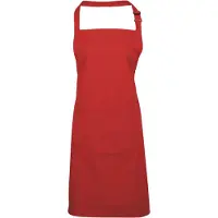 Premier Colours Collection Bib Apron With Pocket | Maat: Één maat