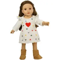 Heless poppenjurk prinses Emily met kroon - poppenkleding 35-45cm.