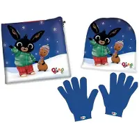 Bing Bunny Set muts, sjaal en handschoenen Winter - ONE SIZE 3-6 jr - Polyester Fleece