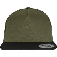 Flexfit Pet 'Classic' olijfgroen / zwart / offwhite