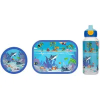 Mepal Lunchset Mepal Campus (Pop up + Lunchbox + Fruitbox) Tropical Ocean 400ml + 750ml + 300ml
