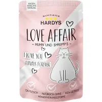 Hardys Love Affair kip met garnalen natvoer kat (zakjes) 12 x 100 g
