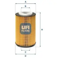 Ufi 25.235.00 Oliefilter