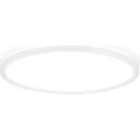 B.K.Licht Led-plafondlamp BKL1600 ultra dunne plafondlamp, LED paneel met backlight 4.000k, 3.000 lm, 22w, indirecte achtergrondverlichting, ?42cm, wit