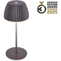 Briloner - Mini LED-tafellamp, draadloos, IP44, met lichtrand, touchdimmer