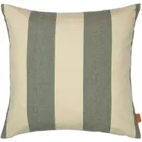 Ferm Living Tuinkussen Strand Outdoor Dark Lichen / Parchment (50 x 50 cm)