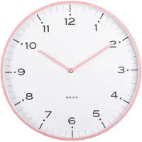 Karlsson Wandklok Circus Rings - Roze - Ø40cm - Wandklok Scandinavisch