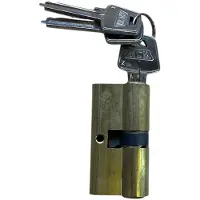Mcm 60mm cilinderslot - Staal goudkleurig - 3 sleutels