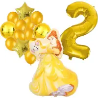 Amscan Belle ballonnen pakket - Belle en het Beest - 89x64cm - Folie Ballon - Prinses - Themafeest - 2 jaar - Verjaardag - Ballonnen - Versiering - Helium ballon