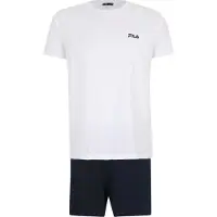 FILA Pyjama kort zwart / wit