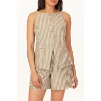 Scotch & Soda High Neck Vest Martini Olive Maat: XL | Gilets Outlet | Dames | Beige