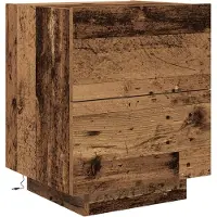 vidaXL Nachtkastje Oudhout 45 x 40 x 55 cm Bewerkt hout