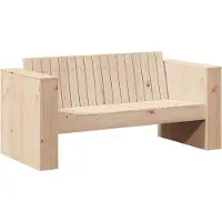 vidaXL Tuin Sofa Naturel 134 x 60 x 62 cm Massief grenenhout