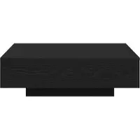 vidaXL Salontafel Zwart Eiken 100 x 100 x 31 cm