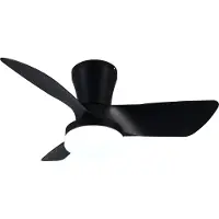 REALITY IMPORT Plafondventilator met ledlamp | Randers | Ø 76 cm | 2700-6000K | Zwart | 20W | Lighting