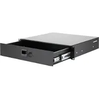 Adam hall 87402CL 19 inch rackschuiflade 2 HE Staal