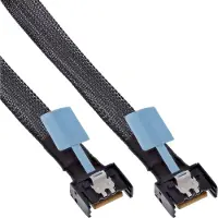 InLine MCIO Kabel, MCIO x4 Stecker zu MCIO x4 Stecker, 0,75m