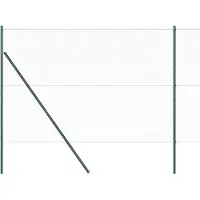 vidaXL zeshoekig gaashek met grondbevestiging 100 x 1,6 m Grijs Mesh