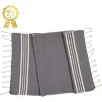 Lalay Kleine hamamdoek Krem Sultan dark grey van Lalay