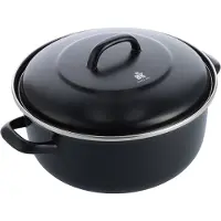 BK Magma Braadpan 26cm - 5.2l - Zonder PFAS-vrije antikleeflaag – Braadpan inductie - Geëmailleerd gietijzer – Ovenbestendig tot 260°C – Zwart