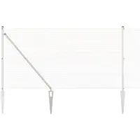 vidaXL gelast draadhek met grondpennen 10 x 1,4 m Gegalvaniseerd staal