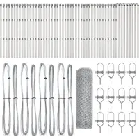 vidaXL zeshoekig gaashek met grondbevestiging 100 x 0,4 m Mesh