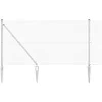 vidaXL gelast draadhek met grondpennen 25 x 1,4 m Gegalvaniseerd staal