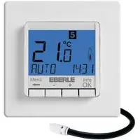 Eberle FIT Ruimteklokthermostaat H2.5xB8.05xD8.05cm Wit