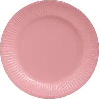 PROnappe kartonnen borden rond 230 mm roze