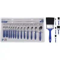 Fx Tools Verfkwasten 15 delig/5 formaten 12/25/40/50/70 mm - Verfkwasten