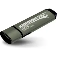 Kanguru Solutions – SS3 – 64 GB – SuperSpeed - USB 3.0 – USB-Stick – Fysieke Schrijfbeveilingsschakelaar – Zwart