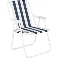 Outtec Campingstoel - tot 100 kg - Visstoel, Vouwstoel, Tuinstoel, Lichtgewicht Campingstoel, Strandstoel voor Tuin, Balkon, Strand
