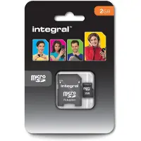 Integral 2GB MicroSD + SD Adapter