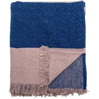 Bloomingville Cadeo plaid 130x160 cm Blauw