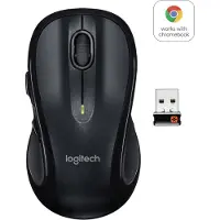 Logitech Laser M510 Muismat - Radiofrequentie - USB - 5 Knoppen - Zwart - Draadloos - Inclineerbare scroller - Symmetrisch