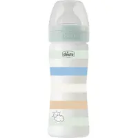 Chicco zuigfles Siliconen Well Being 250ml groen