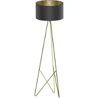 Eglo design Camporale - Vloerlamp - 1 Lichts - Messing - Zwart, Goud