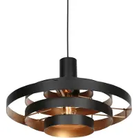 Steinhauer Zwarte Hanglamp Halo Cirque 4217ZW – Uniek Lichtspel met Elegante Metalen Ringen