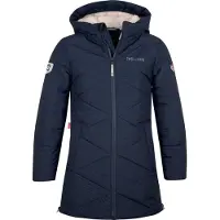 TROLLKIDS Girls Bergen Coat mantel voor kinderen, donkerblauw, maat 140