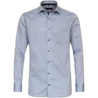 Casa Moda Strijkvrij overhemd normale fit blauw geprint