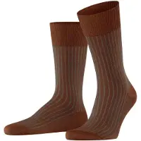 Falke Sokken terracotta, Gestreept