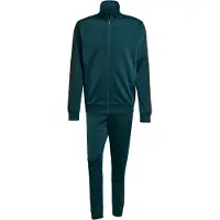 Adidas Trainingspak 'Sportswear Basic 3-Stripes Tricot Track' donkergroen / zwart
